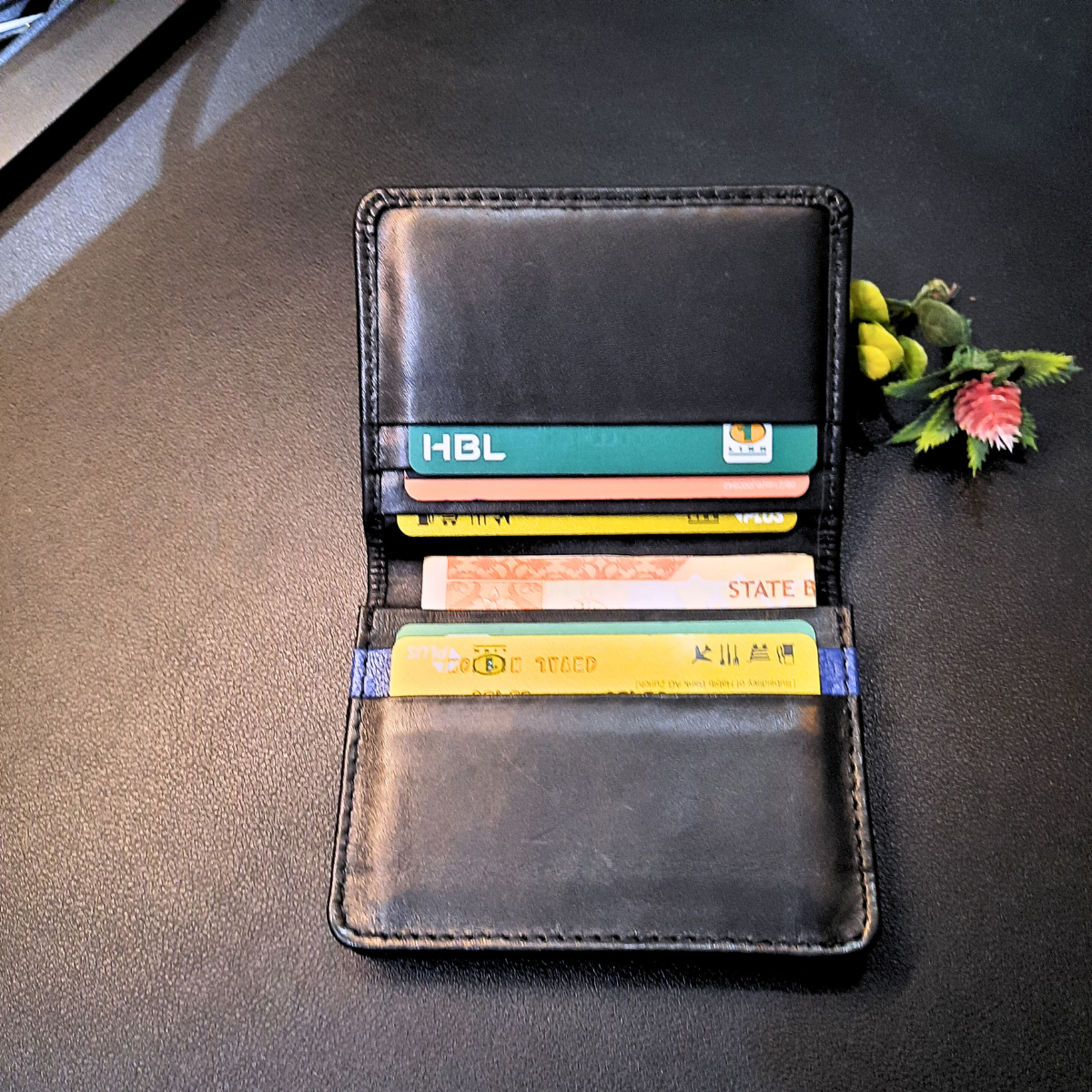 Elvy splash Leather Wallet - Short wallet
