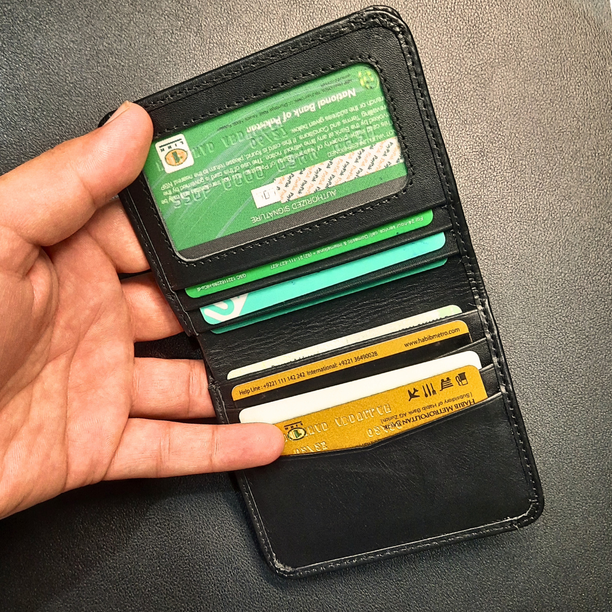 CK leather wallet for men