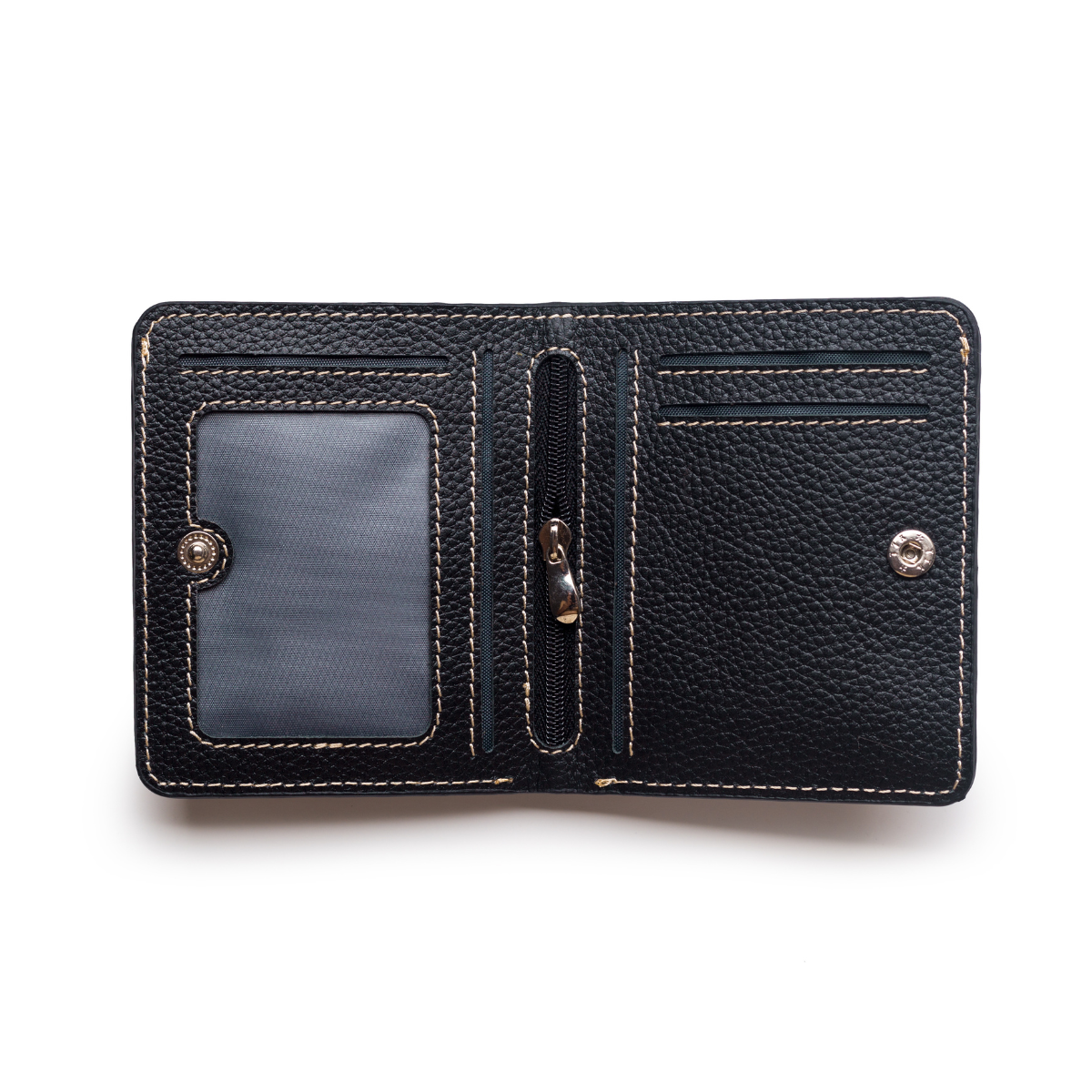 Dapper Bifold Wallet | Zip Slot - 100% Pure Textured leather