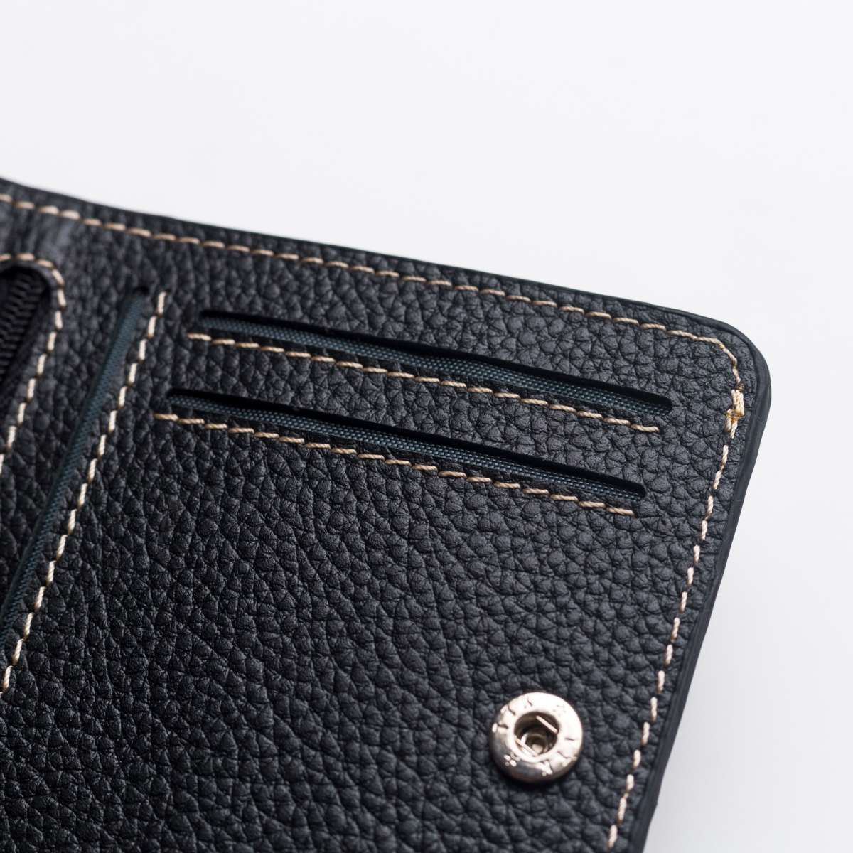 Dapper Bifold Wallet | Zip Slot - 100% Pure Textured leather