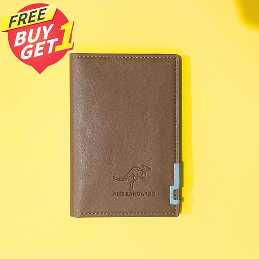 kangaroo short wallet brown