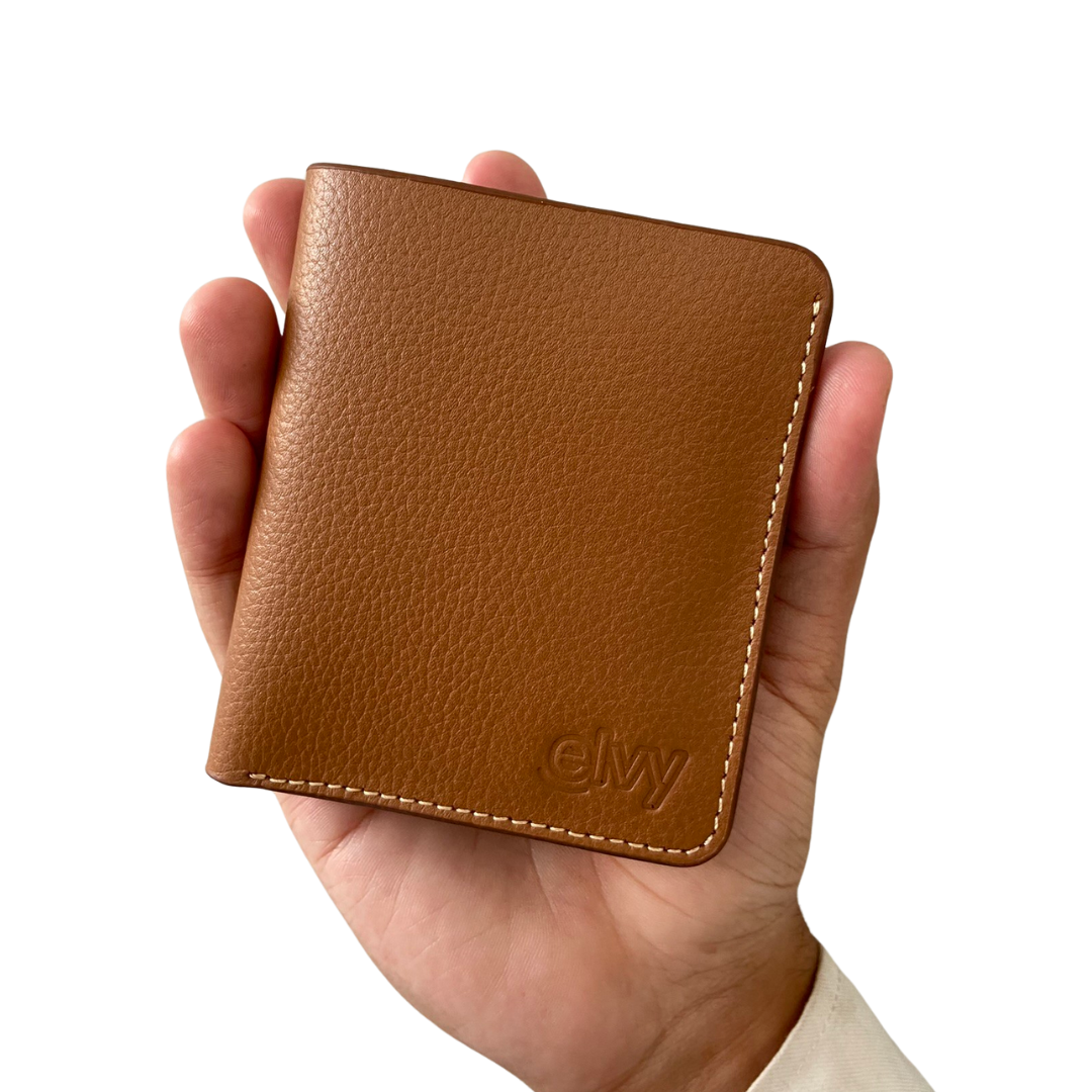 Dapper Bifold Wallet | Zip Slot - 100% Pure Textured leather