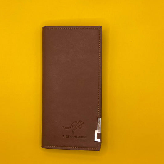 Brown wallet for men and women